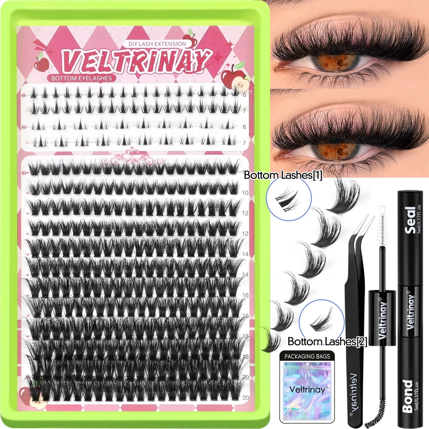 Fluffy Lash Clusters Kit