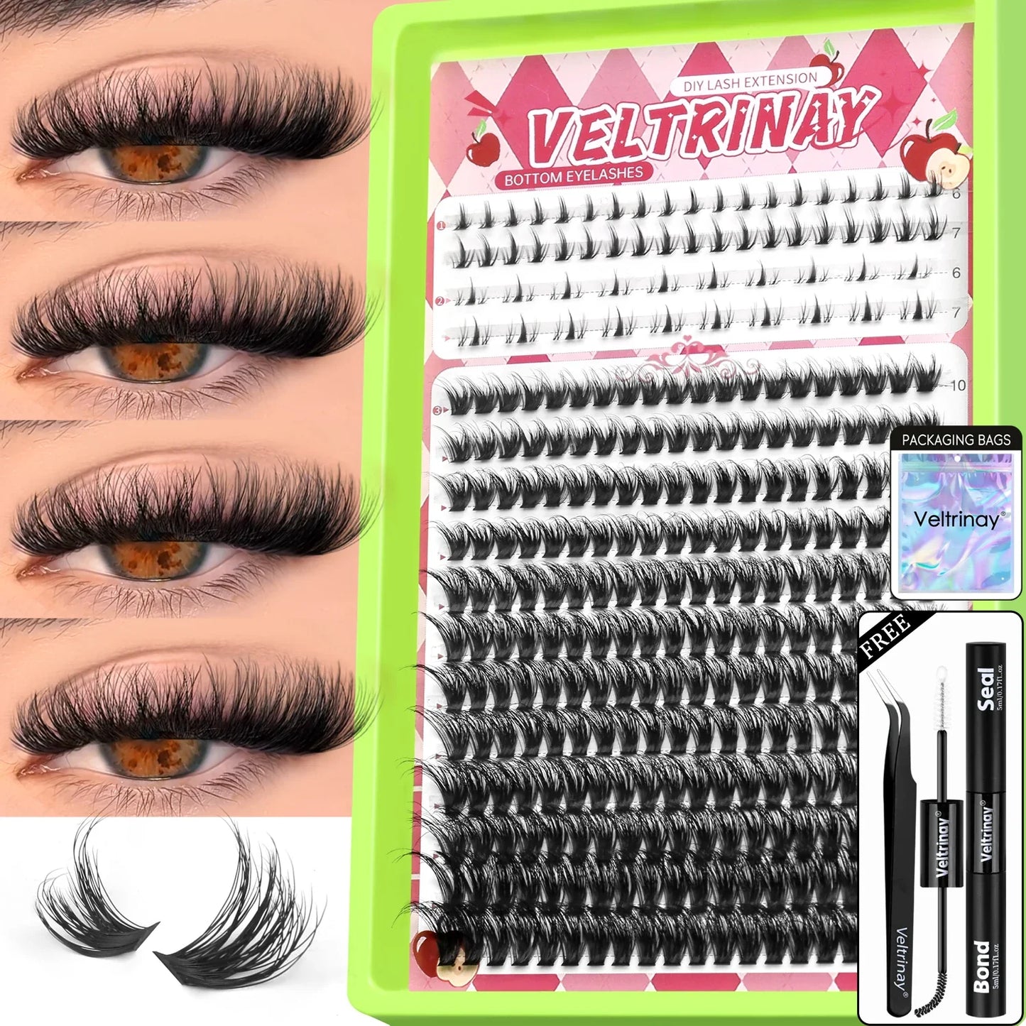 Fluffy Lash Clusters Kit