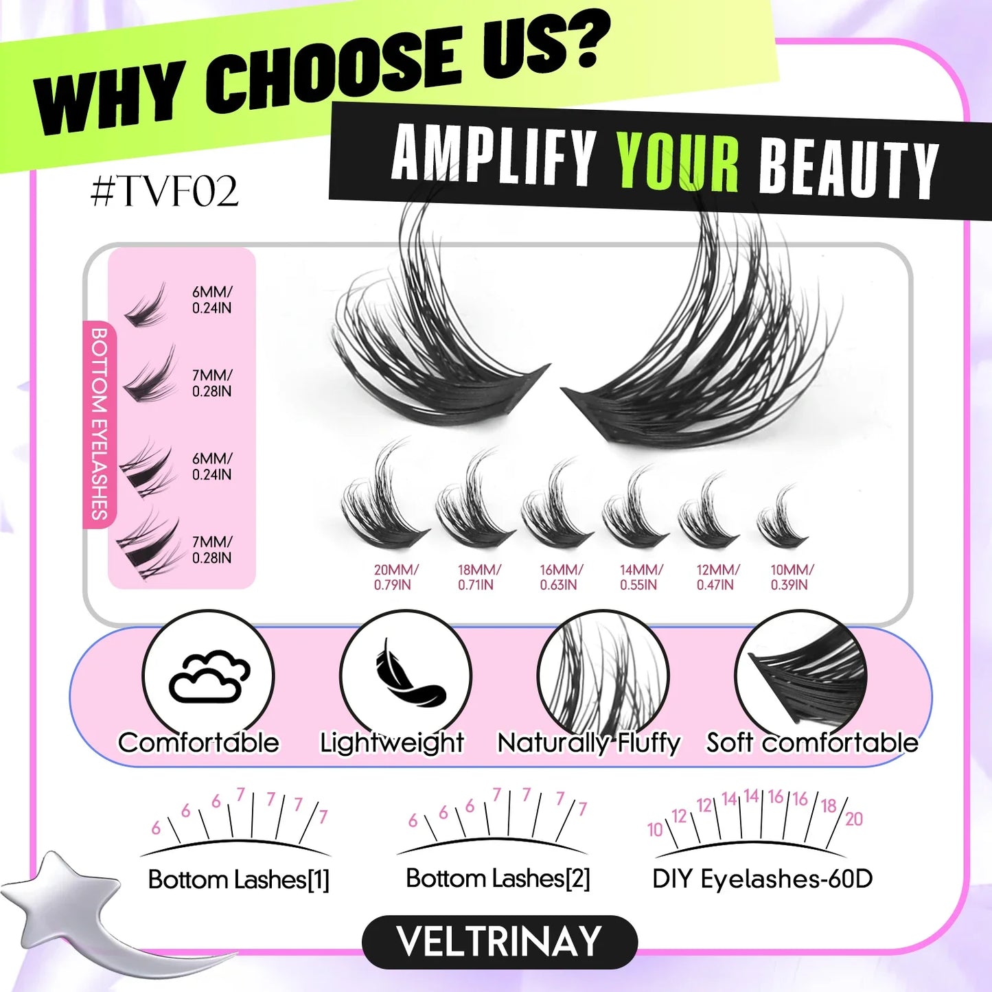 Fluffy Lash Clusters Kit